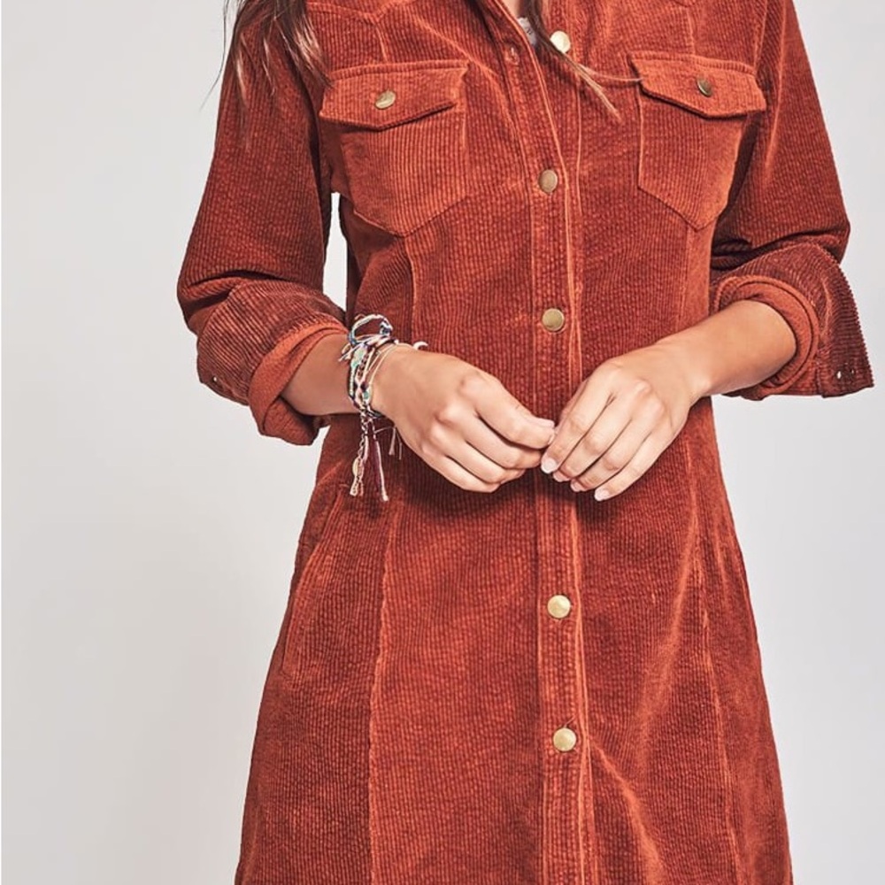 Fatherty  corduroy shirt dress